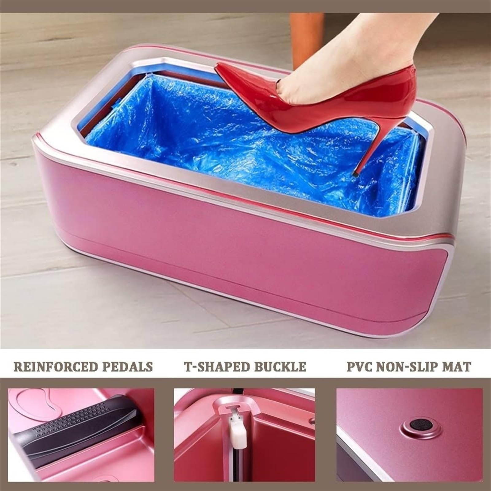 Cubrezapatos Máquina dispensadora automática de cubrezapatos Cubrezapatos con 200 cubrezapatos de plástico Cubrezapatos Desechables