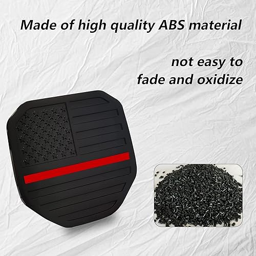 Miniatura 3 de Zhizhong Emblema para portón trasero, insignia de la bandera estadounidense compatible con RAM 1500 2500 3500 2021 2022 2023 2024 2025 (línea roja