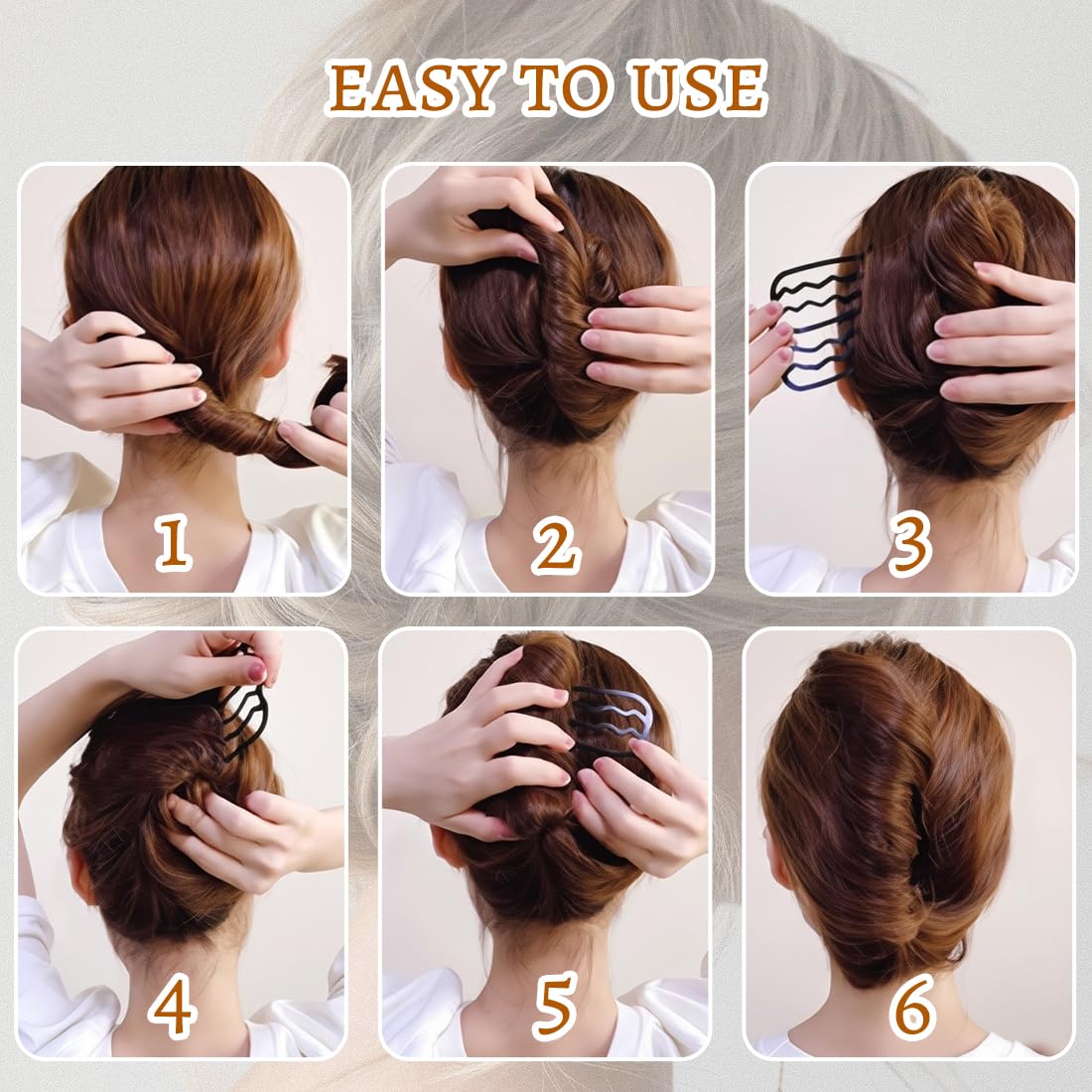 6 Pezzi Pettinini Fermacapelli, Francese Fermagli,Accessorio per Capelli Coroncina Pettine per Capelli da Sposa,LateraliPettine Francese Fermagli per Capelli, per Donne e Ragazze
