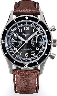 Seagull Sugess ST1901 42mm Black Military Aviation Chronograph Sapphire 1963 BNIB