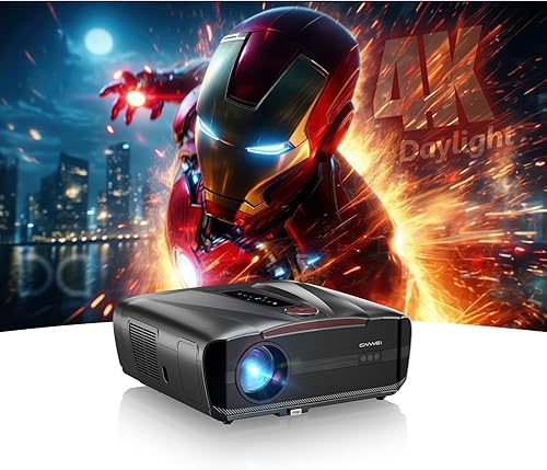 Miniatura 11 de Proyector de Luz Diurna 4K Ultra HD 2300 High ANSI Smart Home Theater con WiFi 6, Bluetooth, NFC, Aplicaciones de Streaming, Proyector Diurno Gris