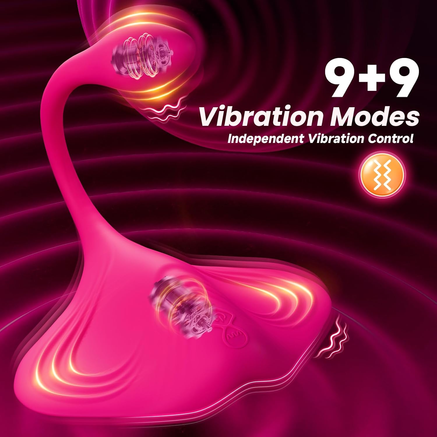 Vibrator Adult Sex Toys, Women Sex Toy Sit and Ride Vibrators with 9 Vibrating Mode, Remote Control G Spot Vibrator Dildo for Clit Vagina Anal Stimulation, Beisar Adult Toy for Women Female