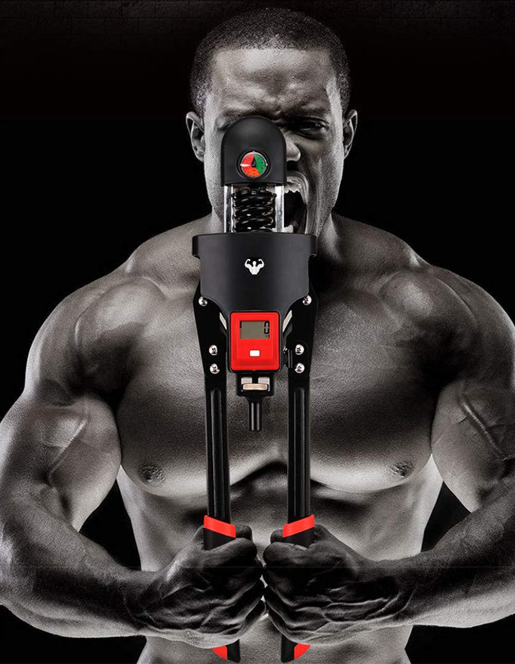 Hydraulisches LCD-Armstärkegerät, Einstellbarer Trainer, Fitnessstudio-Armtrainer, Trainingsgerät Handgreifer-Armtrainer Handgelenkkraft