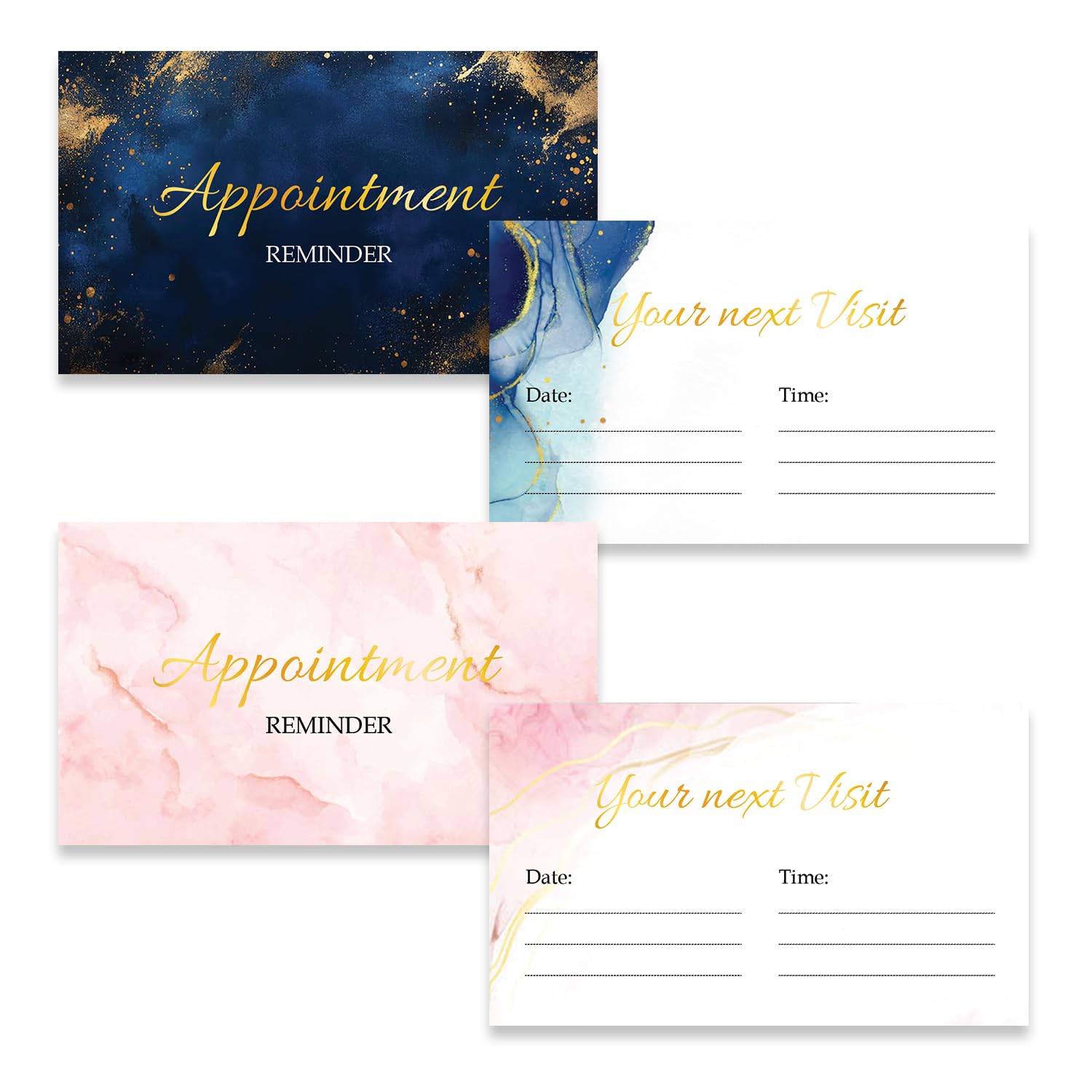 Appointment Cards for Hair Salon & Beauty Businesses – Client Reminder Card for Next Appointment, Salon Booking, Hairdresser, Nails, Lashes, Barber Shop Supplies (100, Pink)