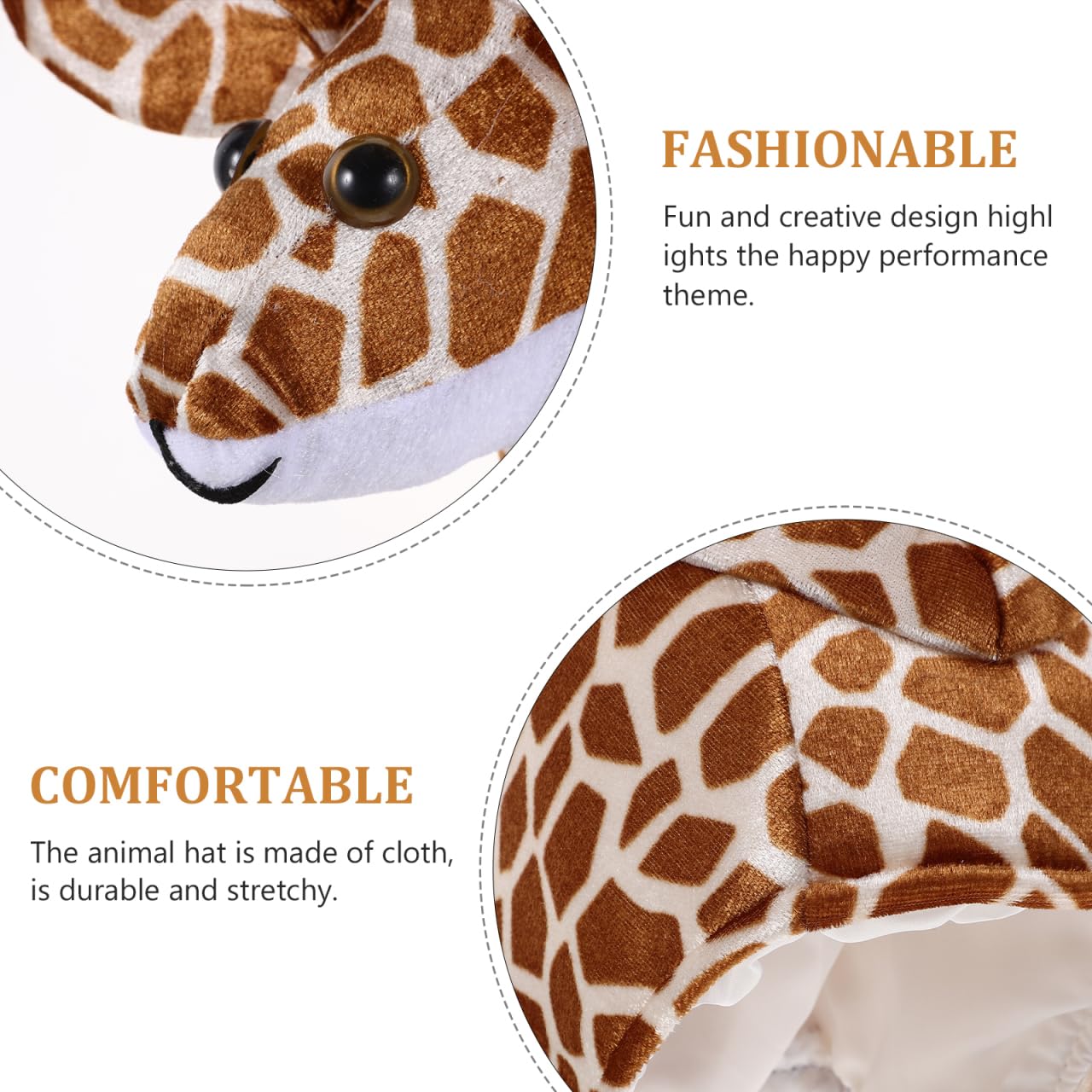 TOYANDONA Costume animal girafe chapeau pour performance interactive costume pour parents et plaisir lors de fêtes et célébrations fêtes à thème animal, Halloween carnaval