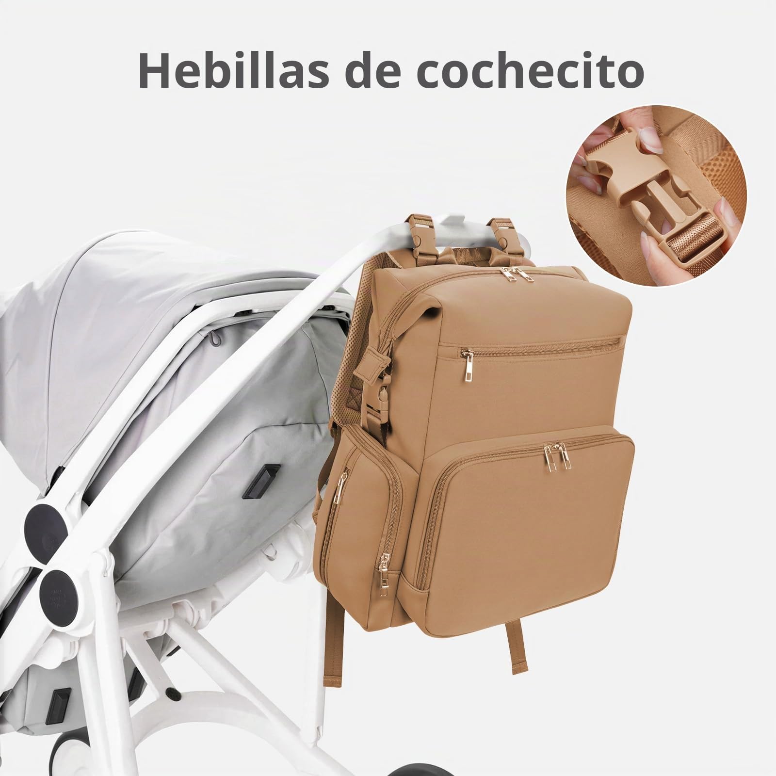 CEI-CEI Mochila cambiadora de neopreno con cambiador, bolsas grandes para cambiar pañales, bolsas de maternidad para recién nacidos