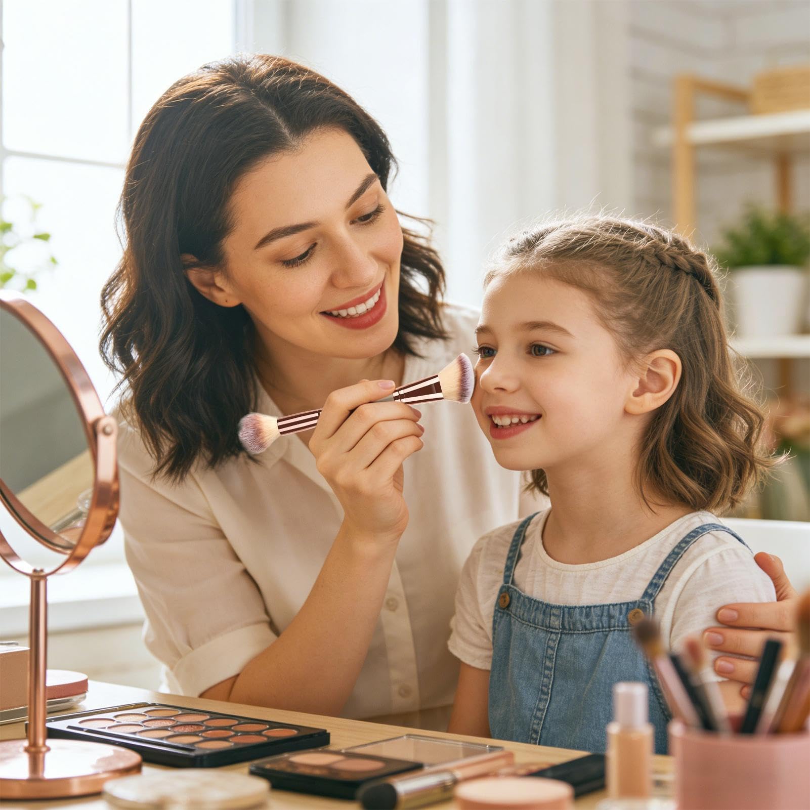 Pennello per correttore Setole Morbide e Fitte per il Viso | Fondotinta Contour e Blending per Bronzer, Blush, Illuminante, Fusione, Uso Quotidiano e Viaggio