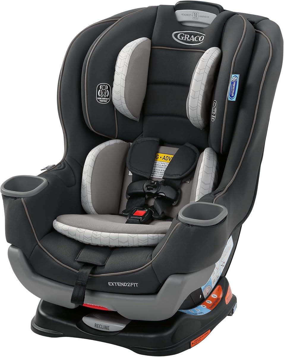Extend2Fit Convertible Car Seat, Rear-Facing and Forward-Facing, Extended Rear-Facing Seat Option, Redmond, Ideal for Newborns, Infants, and Toddlers