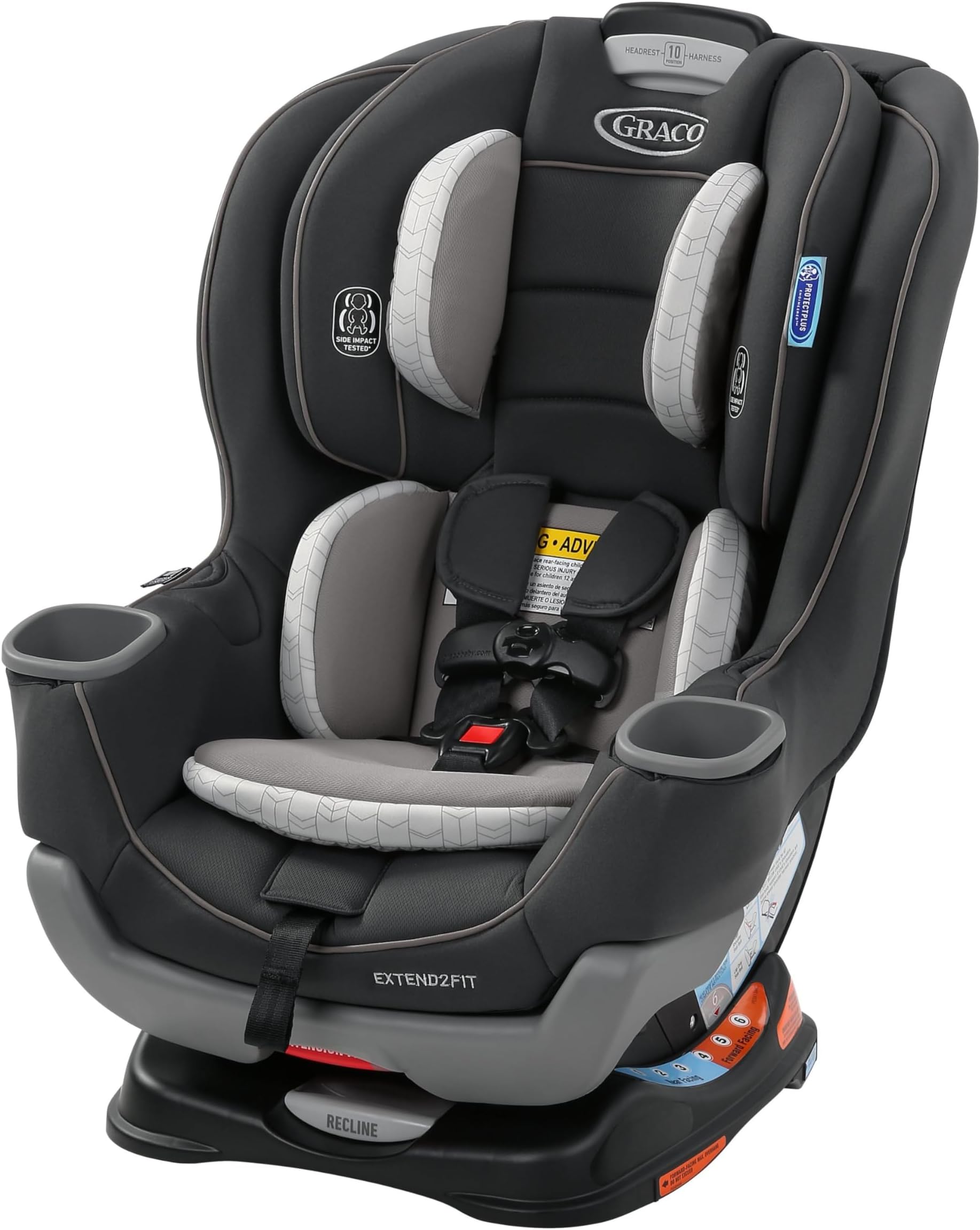 Extend2Fit Convertible Car Seat, Rear-Facing and Forward-Facing, Extended Rear-Facing Seat Option, Redmond, Ideal for Newborns, Infants, and Toddlers