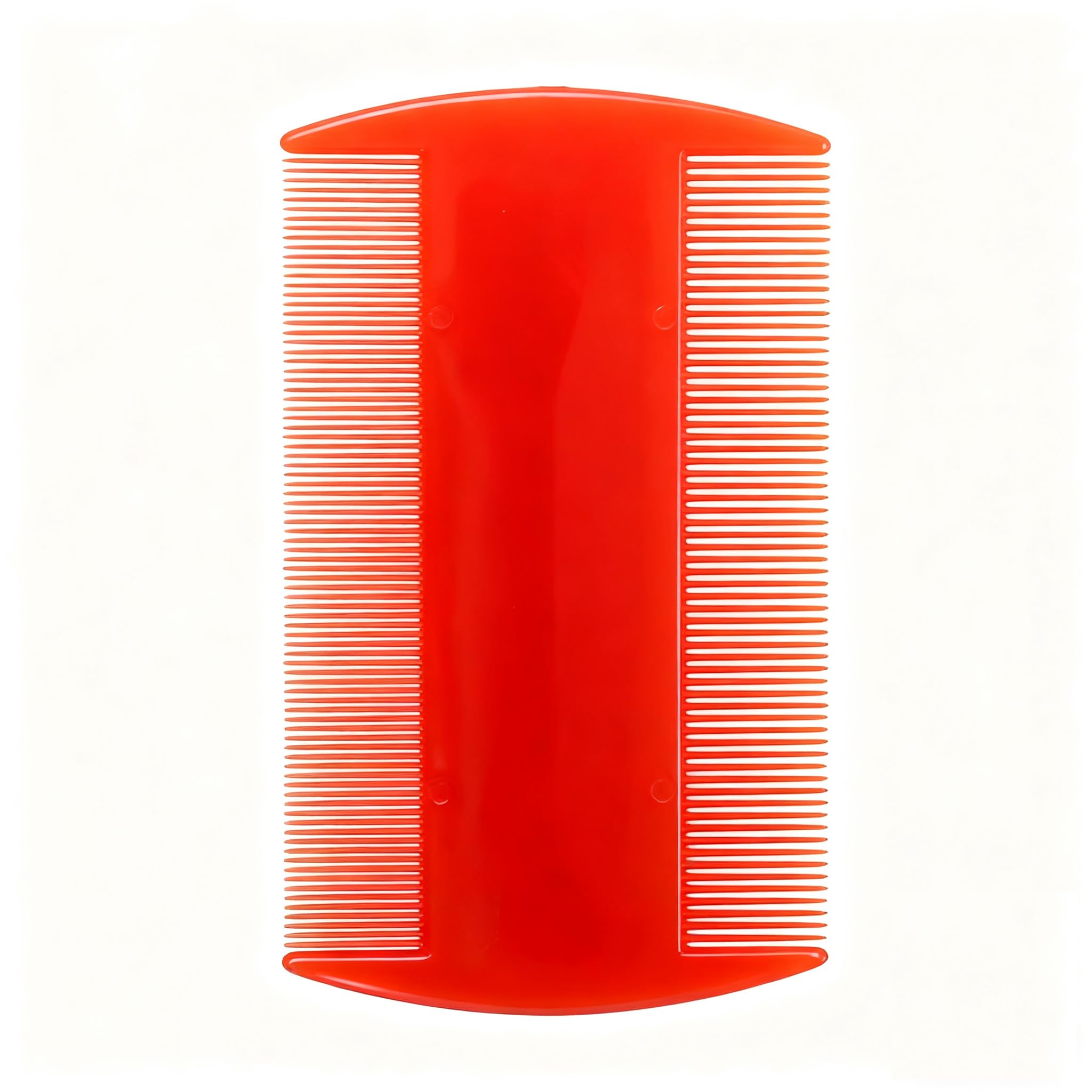 Qytskoow Double Sided Flea Comb For Cats Dogs Puppy, Fine Tooth Comb, Pet Grooming Combs Dandruff Removal Combs,Orange