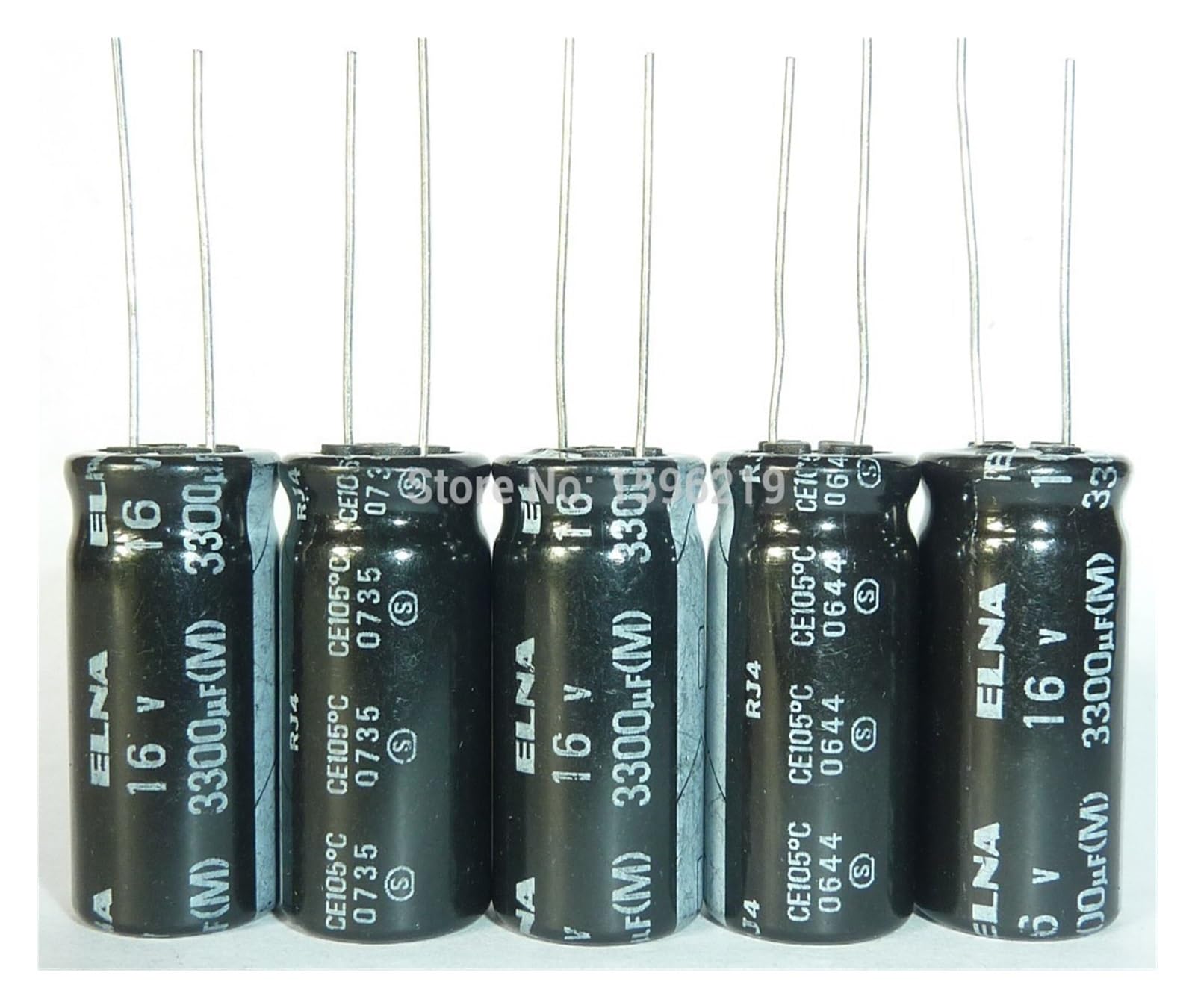 Condensateur Audio 3300uF 16V RJ4 Série en lot de 5 pièces pour réparation de cartes