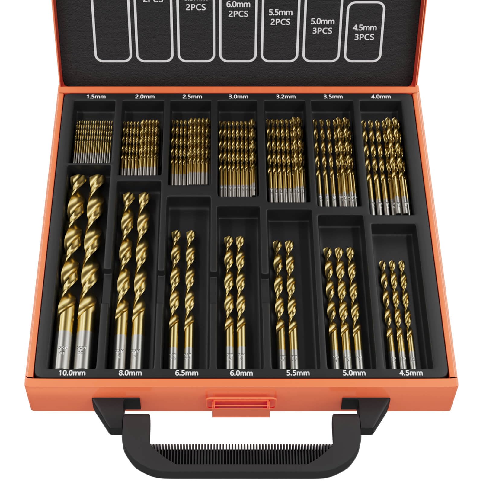 ENERTWIST Titanium Coated Drill Bit Set