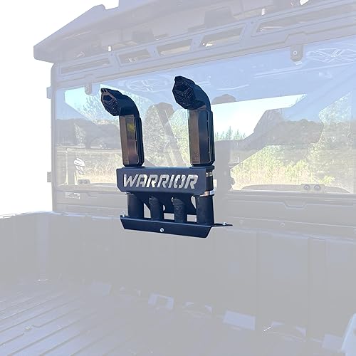 SYA Silicone Warrior Riser UTV Snorkel Kit Compatible wit Polaris Ranger 1000 XP/XP Crew 2018-2025 Models | Two 2 Inch Risers | Provides Cool, Clear Air to Your Side by Side's Engine