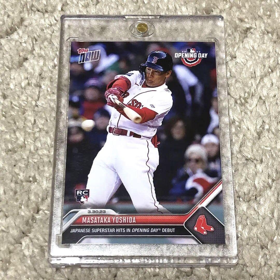 topps now 2023 吉田正尚　MLB初ホームラン 吉田正尚がMLBデビュー！ 「Topps Now」の裏面がサイコー