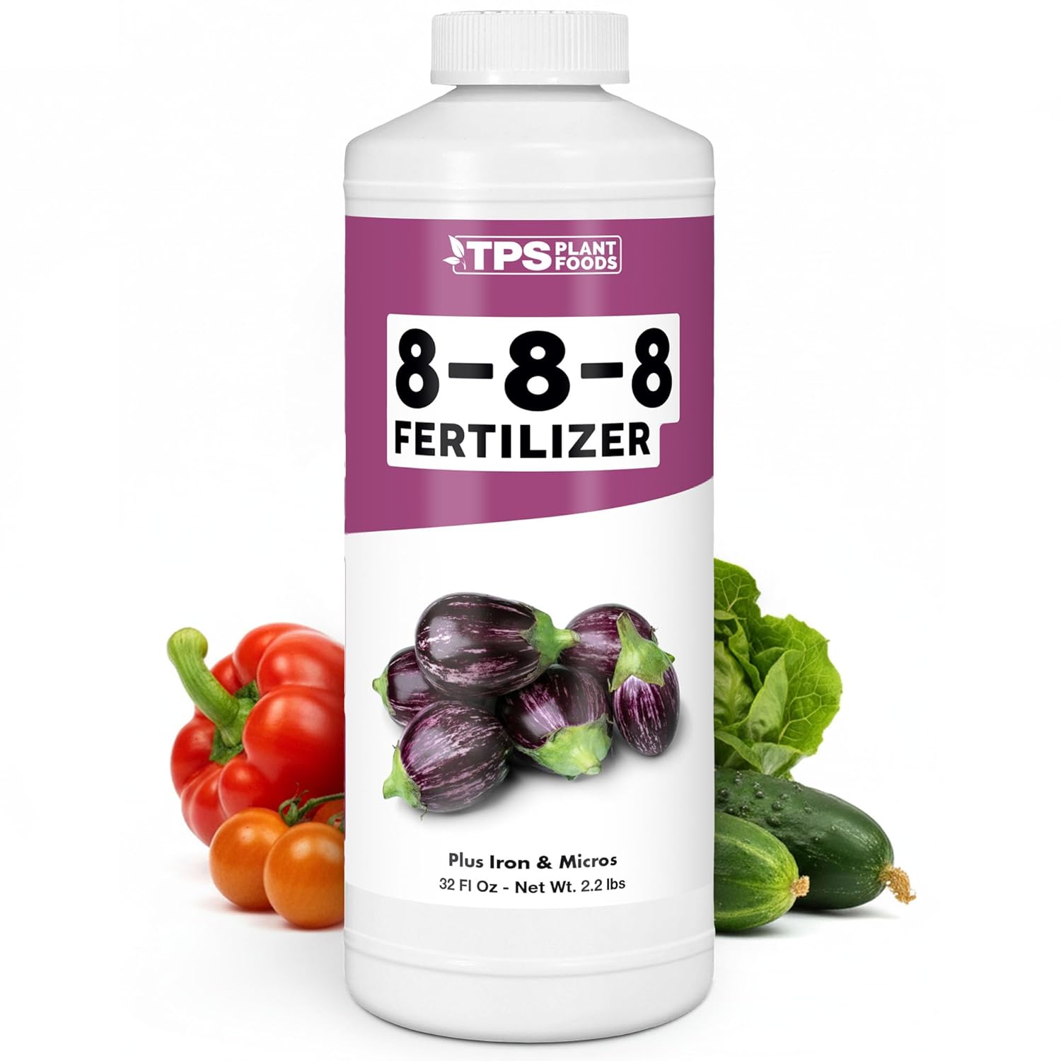 8-8-8 Fertilizer for Plants, Great for Shrubs, Vegetables, and Flowers, Plant Fertilizer by TPS Plant Foods, 32oz (1 Quart)