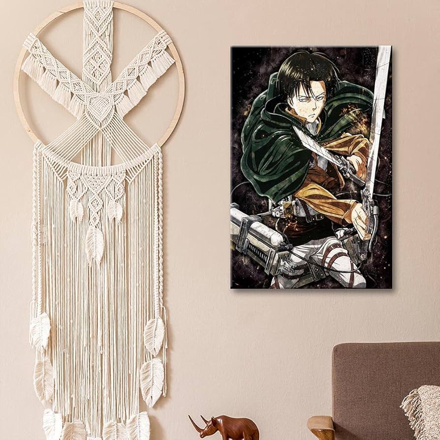 進撃の巨人　リヴァイ　額入りアート　希少高級品 進撃の巨人リヴァイ額入りアート希少高級品