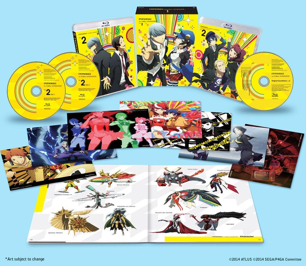Persona 4 the Golden ANIMATION Volume 2 BLURAY (Eps #7-12) + CDs