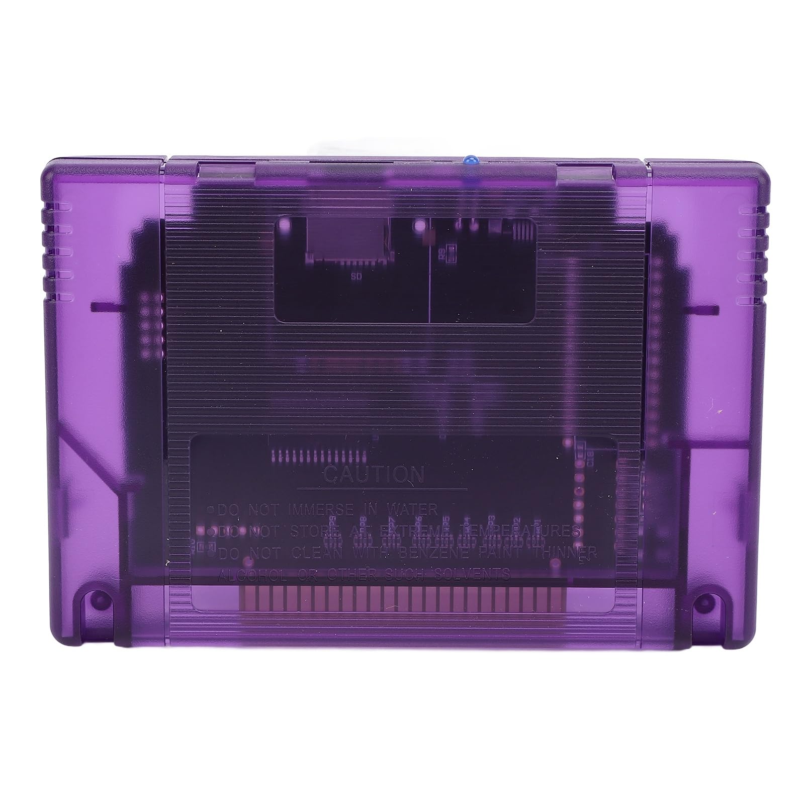 VBESTLIFE Spielekassette, Professionelle 3000-in-1-8-GB-Speicherkarte, Hochgeschwindigkeits-Multifunktionskarte mit Automatischer Sicherung für die SFC-Spielekonsole (Transparentes Lila)