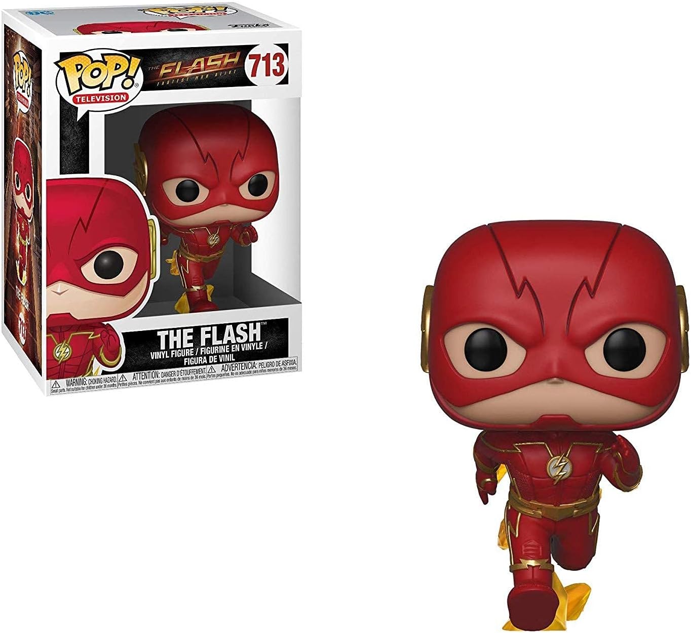 POP Flash TV Series - The Flash [Running] Funko Pop! Vinyl Figure (Bundled with Compatible Pop Box Protector Case) Multicolored 3.75 inches