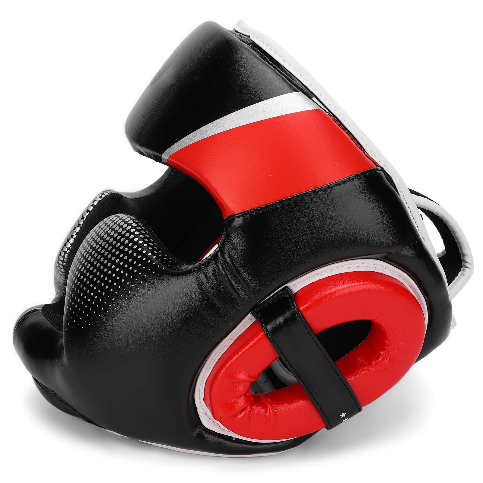 Kask Muay Thai Kask Treningowy Dla Dorosłych Kask Bokserski Ochrona Twarzy Wyściełana Sanda Walka Muay Thai Sprzęt Treningowy Dla Dorosłych L Czerwony