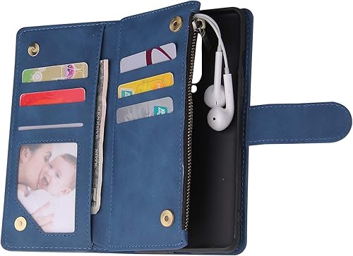 Miniatura 7 de Asuwish Compatible with OnePlus 8 OnePlus8 5G UW Tmobile Wallet Case Tempered Glass Screen Protector and Flip Cover Card Holder Phone Cases for One