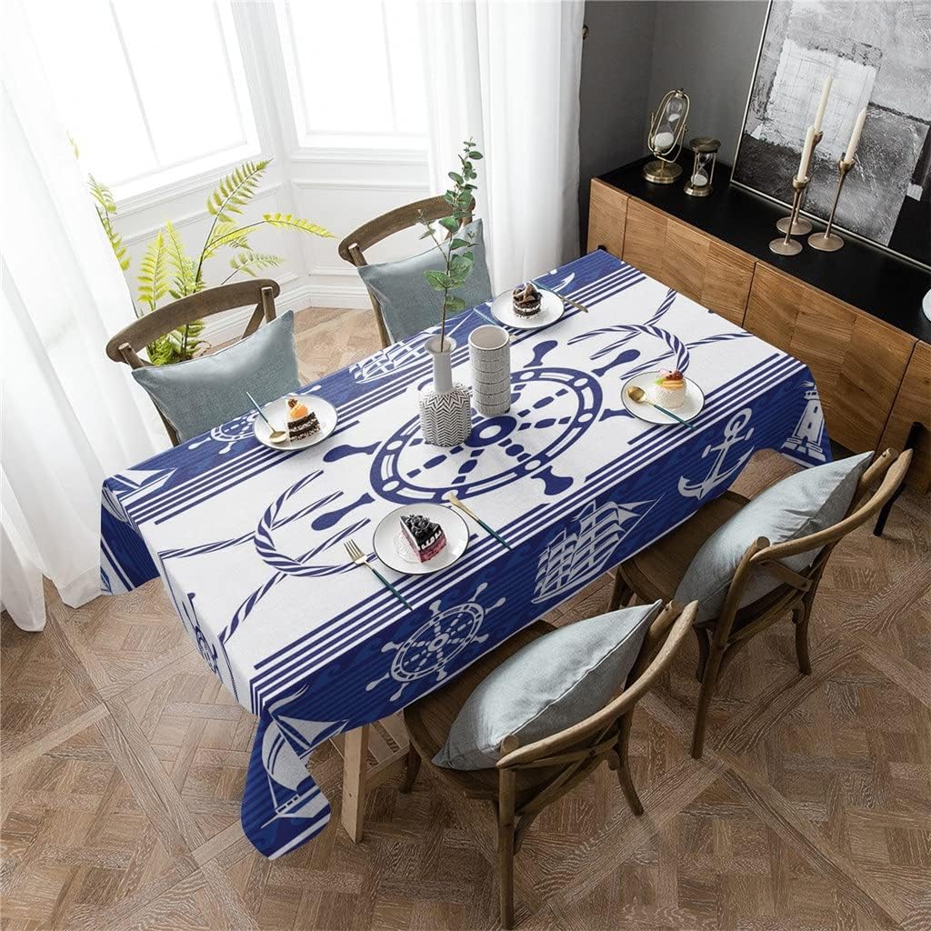 Stripes Table Covers Dining Coffee Waterproof Tablecloth Wedding Party Decor Tablecloth Picnic Blanket(153x305cm)