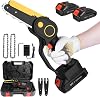 Mini Chainsaw Cordless Lightweight One-Hand Electric Handheld Small Cordless Rechargeable 6Inch 24V Batteries Powered super Mini Chainsaw for Gardening Pruning Tree Trimming Wood Branch Cutting