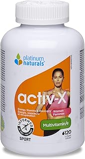 Platinum Naturals - Activ-X for Women, 120 Softgels -Athlete Multivitamin Women Health Supplement-Energy Supplement, Recovery Supplement & Stamina Supplement for Women Vitamins Multivitamin for Adults