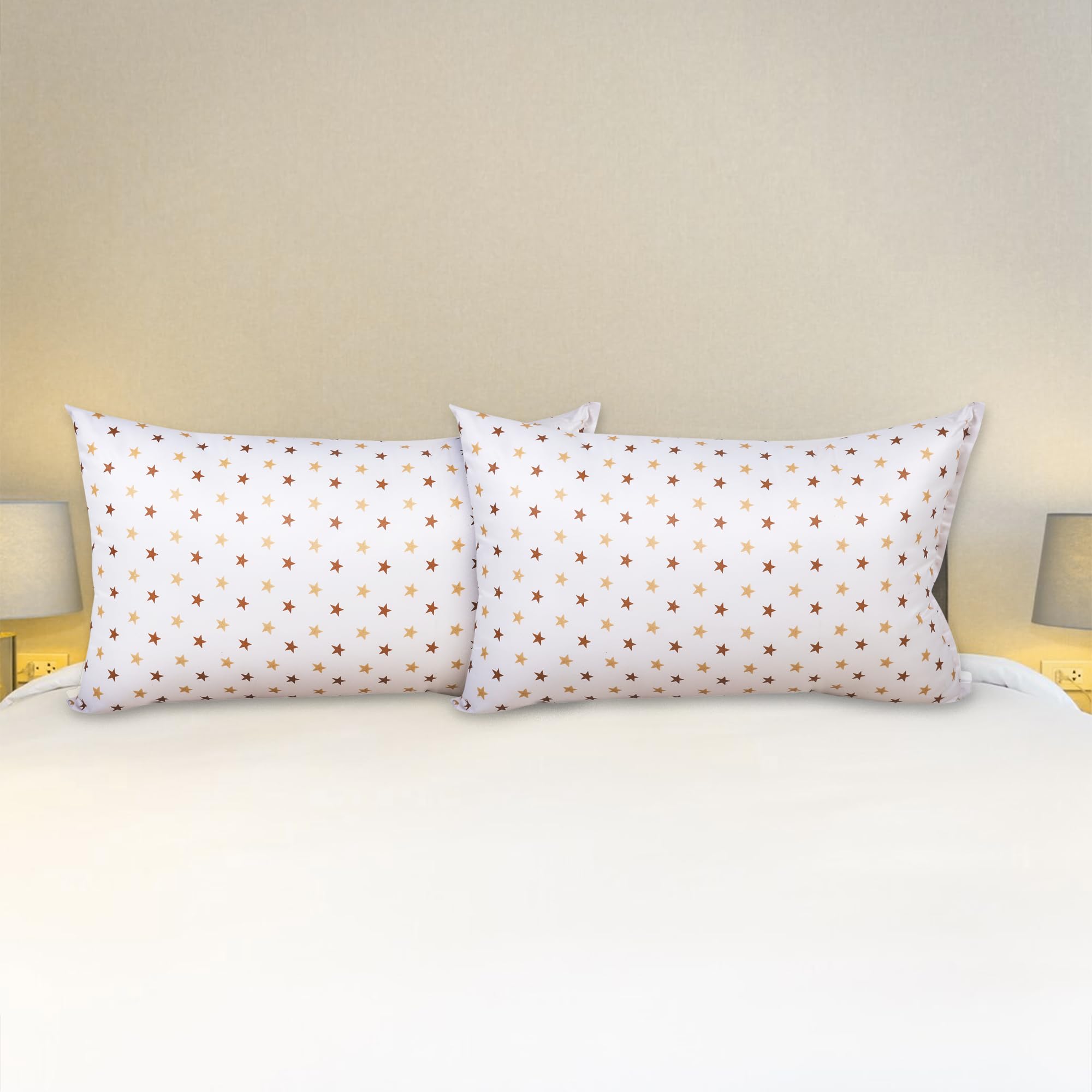 JDX Sleeping Pillow Microfibre Alphanumeric Sleeping Pillow Pack of 2 (White) | Pillow, Pillows, Takiya, Pillow Set