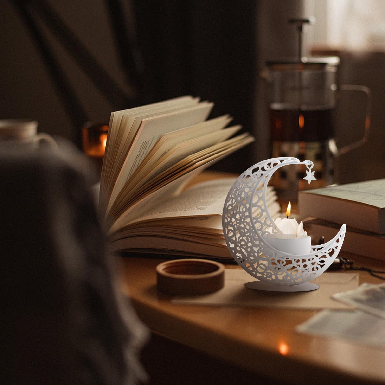 Amazon.co.jp: MrMrKura キャンドルホルダー 三日月 2個セット