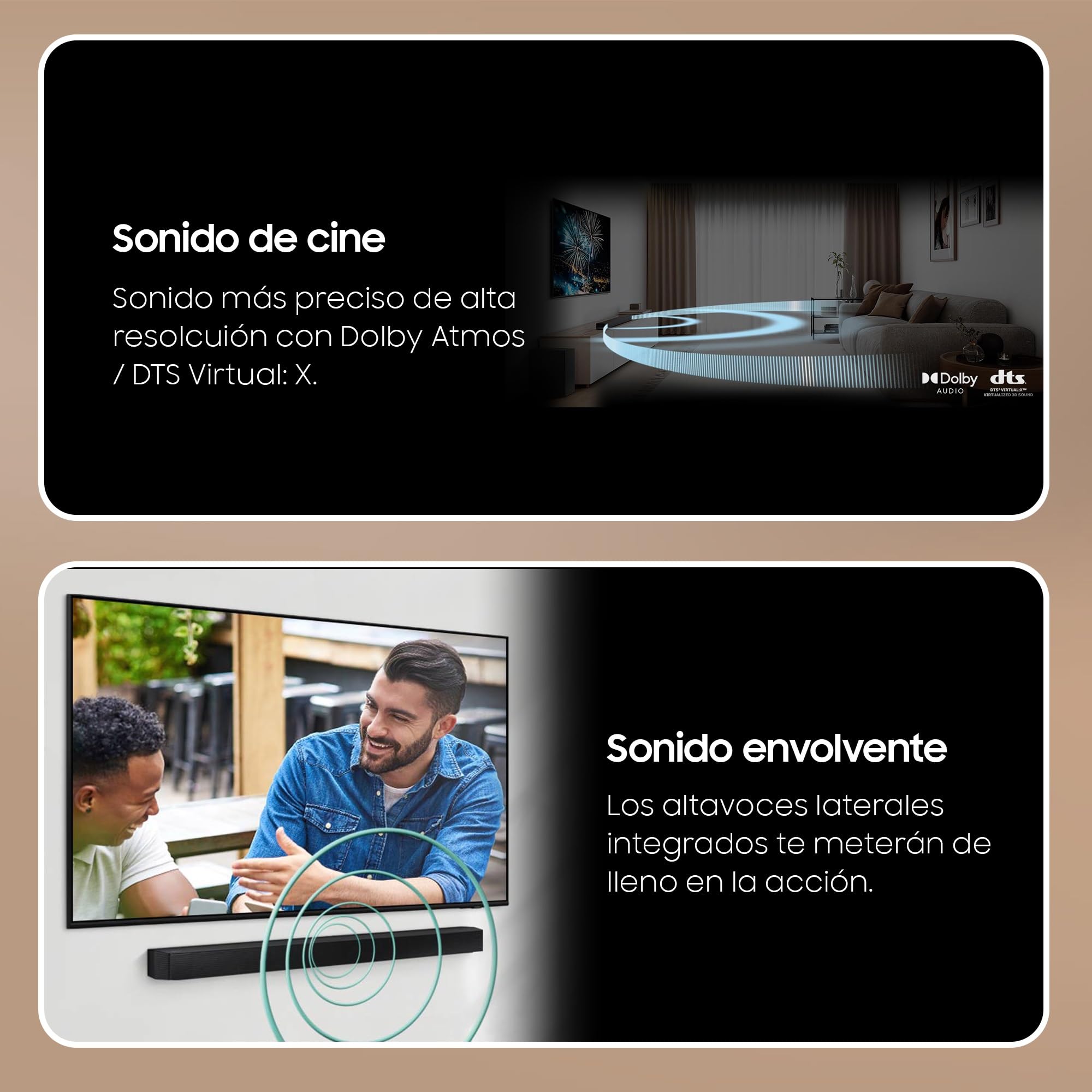 Samsung Soundbar HW-B650D/ZF Serie B, 4 Lautsprecher, Wireless Dolby 5.1ch, 3.1-Kanal-Audio, Surround Sound Expansion, kompatibel mit Alexa und Google Assistant, Black 2024