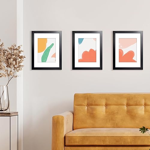 Vista 346 de LaVie Home - Portarretratos de 18 x 24 pulgadas, fotos de 16 x 20 pulgadas con paspartú, de 18 x 24 pulgadas sin paspartú, plexiglás pulido, Negro