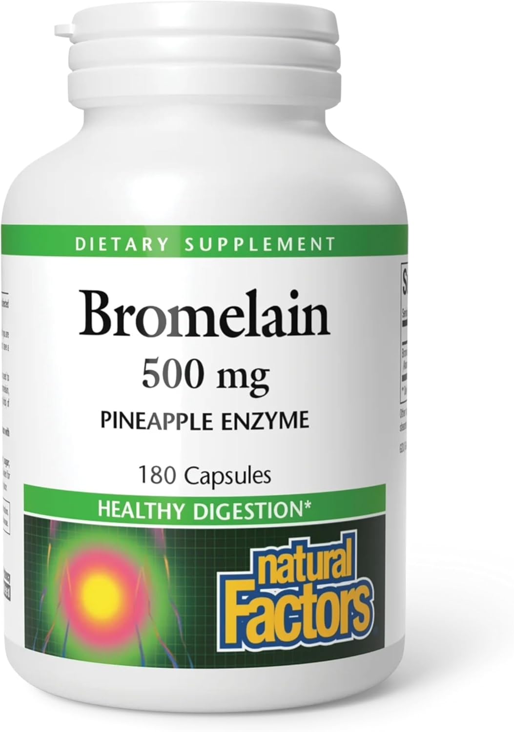 Natural Factors, Bromelain 500 mg, Enzyme Support for a Healthy Digestive System, 180 Capsules.