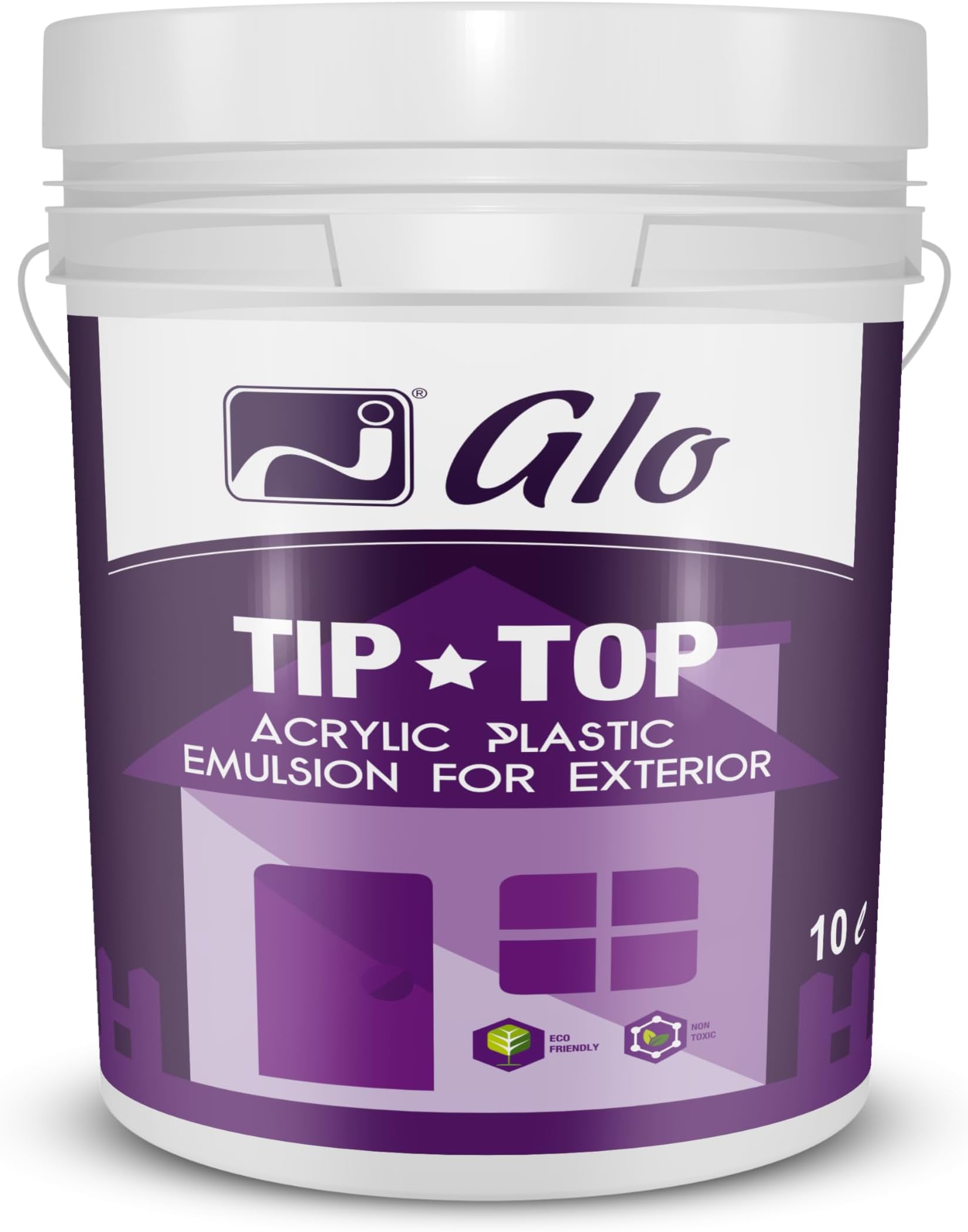 IDEAL CARE Tip Top Special Wall Coat | Water-Based Acrylic Emulsion Exterior Paint | Enamel-Like Gloss Finish | Weather-Resistant & Long-Lasting | Ideal for Outdoor Advertising & Walls (PINK, 10 Liters)