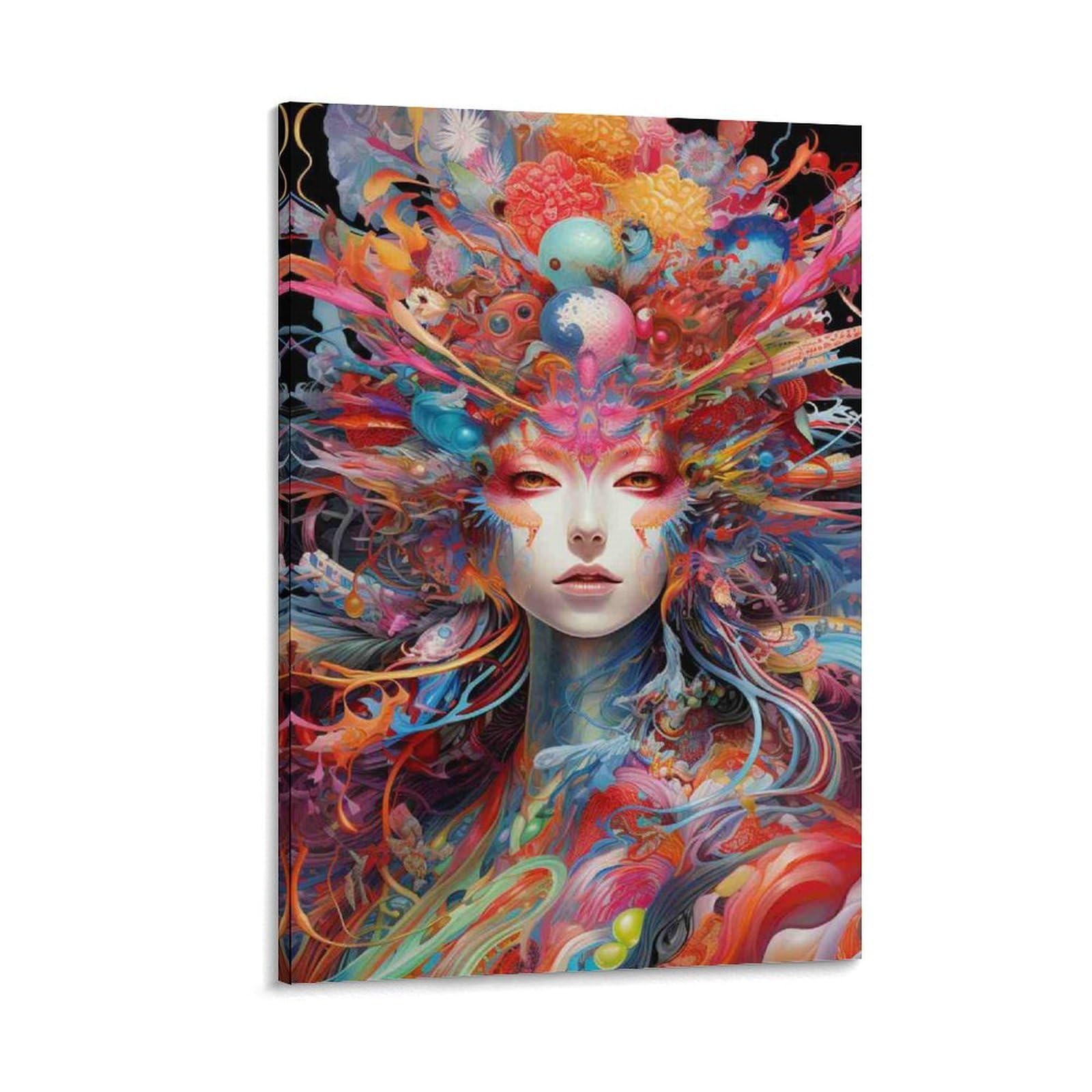 DHBANEIOK Fantasy Art Woman Poster Artwork Giclee Canvas Prints Modern Wall Art Picture Wall Hanging for Bathroom Wall Decor 20x30inch(50x75cm)
