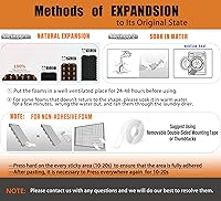 Vista 5 de 36 paquetes de paneles de espuma acústica Saiqiang de 2" x 12" x 12", paneles de espuma de insonorización con absorción de ruido en cuña, paneles