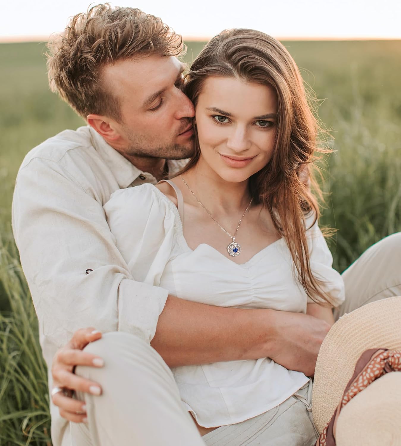 FANCIME Tree of life Birthstone necklace Sterling Silver Pendant Birthstone Necklace Gemstone Anniversary Birthday Jewelry Mothers Day Gifts for Mom Her Wife - Image 3