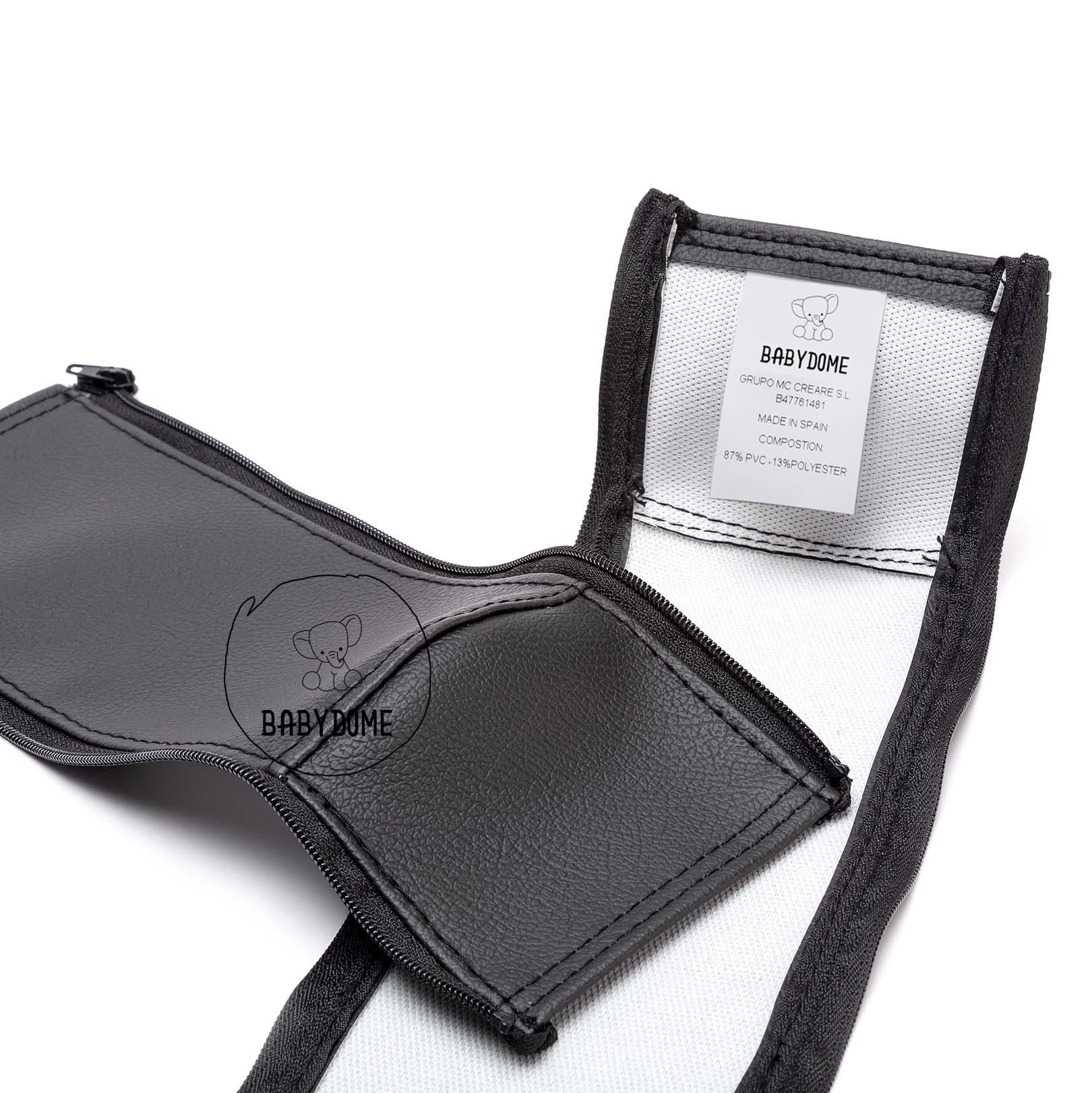 Pack Coprimanubrio compatibili con Bugaboo Cameleon 3 e 3 Plus. Fatto a Mano in Spagna in Similpelle Premium. Resistenza al Sole, alle Macchie, all'Usura e allo sbiadimento. Colore Nero.