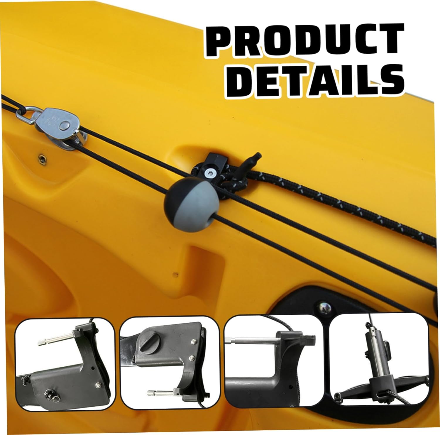 Kayak Rudder Kit，Kayak Rudder with Accessories, Sturdy & Tough Fishing Watercraft Canoe Boat Rudder Replacement Parts, Lightweight and Easy to Use, Kayak Steering Kit