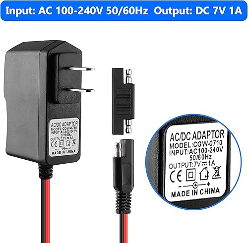 Miniatura 5 de Cargador de conector SAE para niños, batería de automóvil BXIZXD de 6 voltios para Disney Quad Pacific Cycle Marvel The Avenger Good Dinosaur