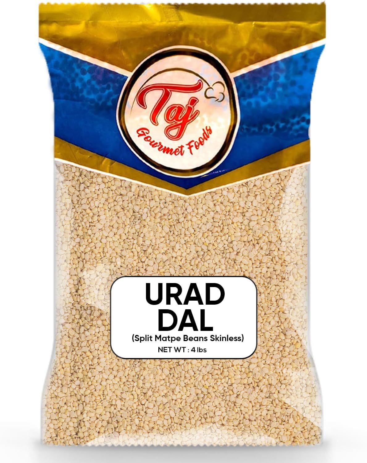 TAJ Urad Dal | 4-Pounds | Indian Origin | All-Natural