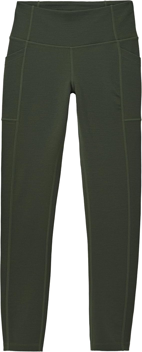 IBEX Women's Lizzi Wool Leggings with Pockets | Tummy Control Compression Yoga Pants for Women | Thermal High Waist Leggings