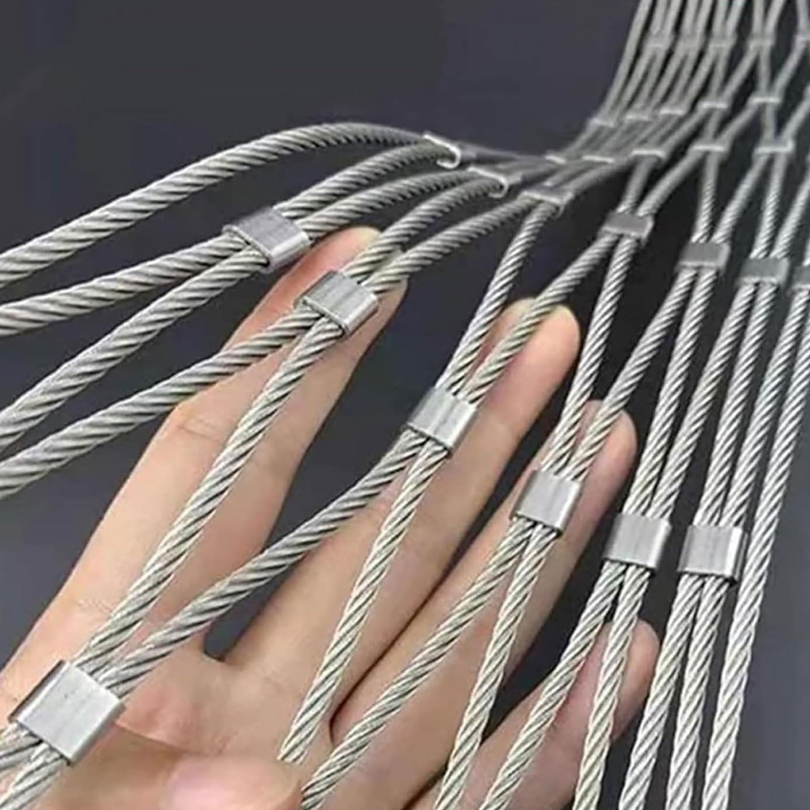 Filet en acier inoxydable 304 résistant aux intempéries pour barrière de balcon et jardinier