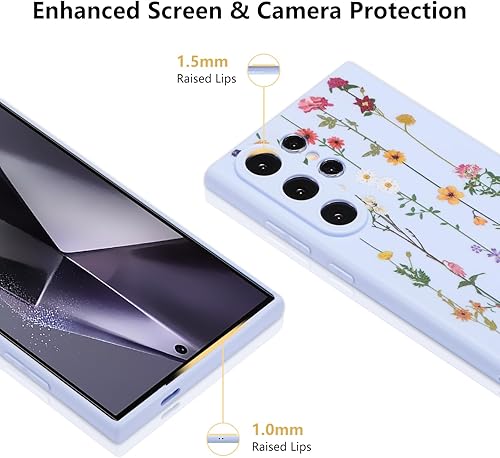 Vista 150 de ZTOFERA Funda protectora delgada para Samsung Galaxy S21 FE 5G, bonito diseño de flores para niñas y mujeres, funda protectora delgada para Galaxy