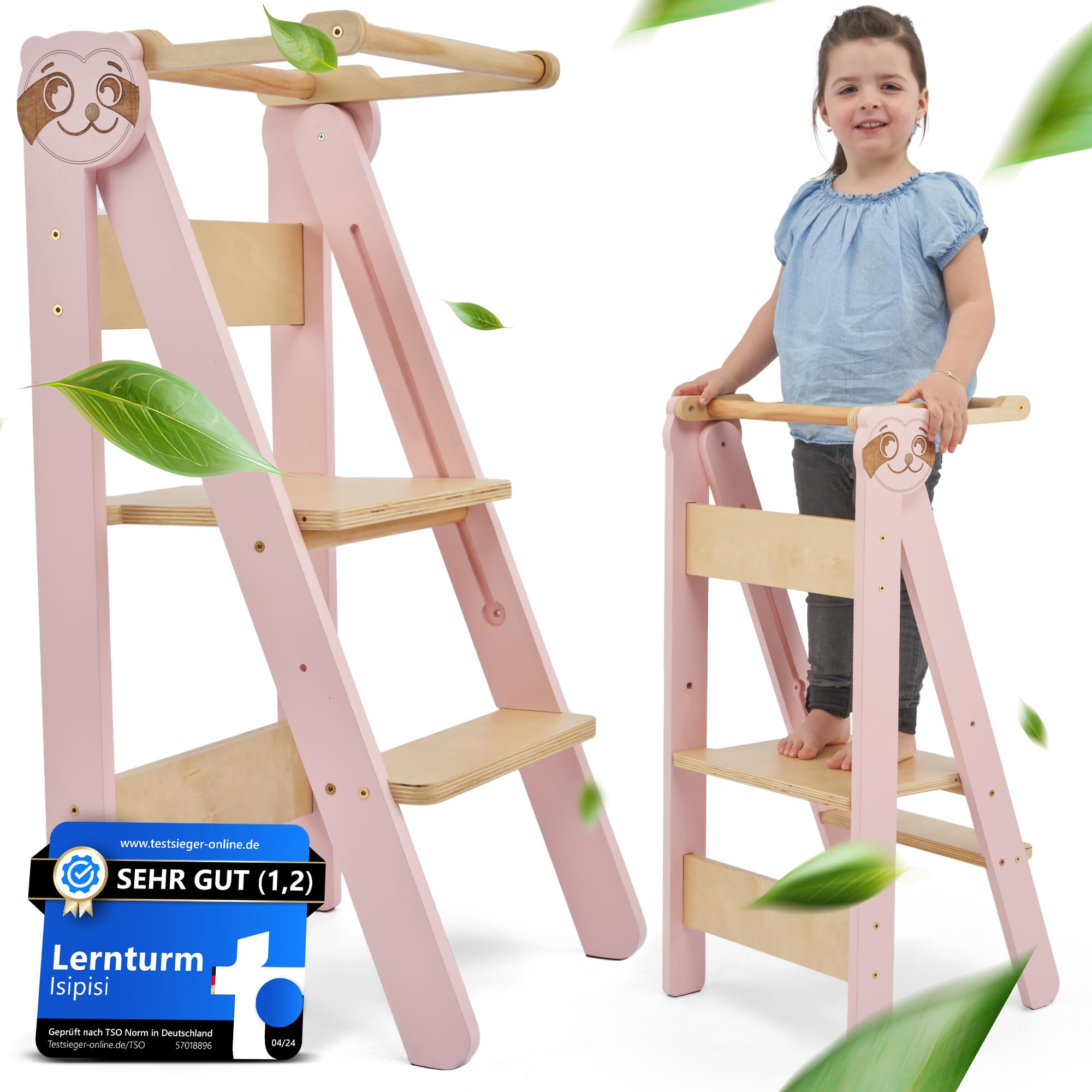 Isipisi Lernturm Ab 1 Jahr [Montessori] Höhenverst Produktbild-Vorschau 5