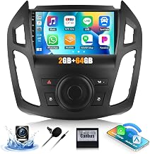 2G+64G Android 13 Car Radio Stereo for Ford Transit Connect 2014-2018 with Wireless CarPlay Android Auto, 9" Touch Screen Car Stereo with GPS Navigation WiFi Bluetooth FM HD Backup Camera Head Unit