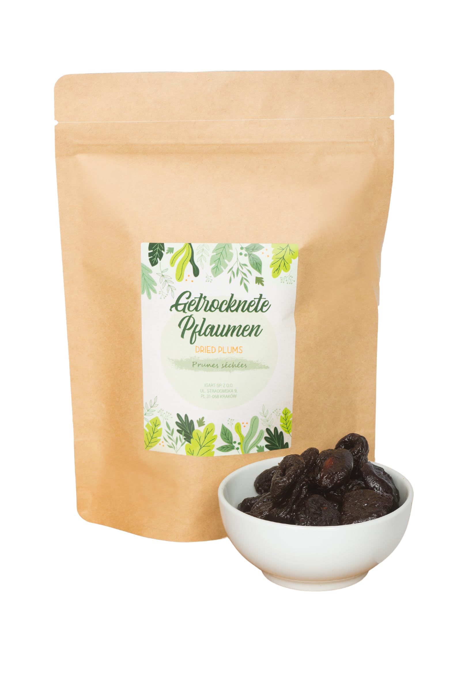 Ciruelas secas 2kg, Frutos secos sin piedra, Calidad 1A, Naturalmente dulce, Ieal como aperitivo, en cereales o para hornear