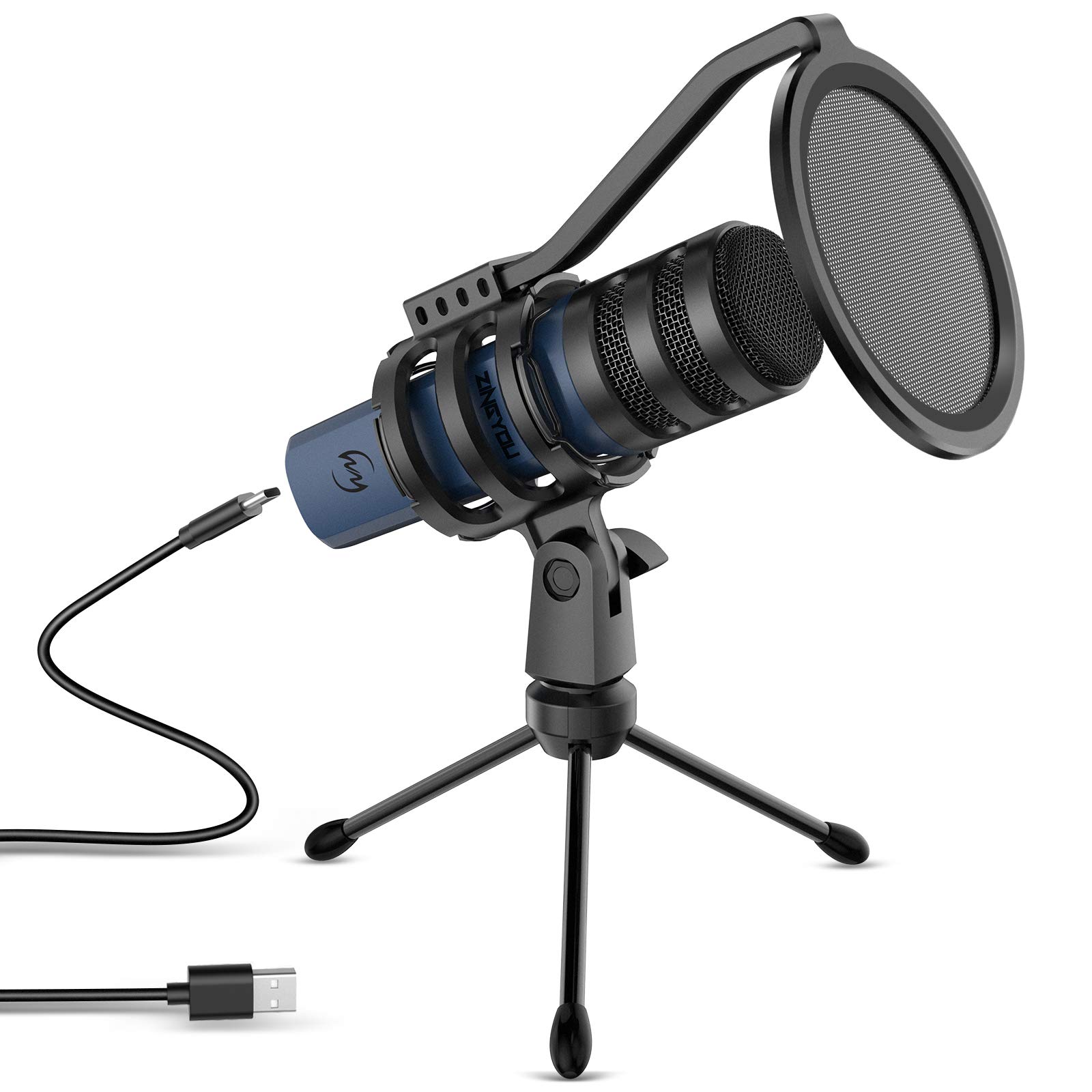 Amazon.com: ZINGYOU Computer Microphone USB Condenser PC Mic