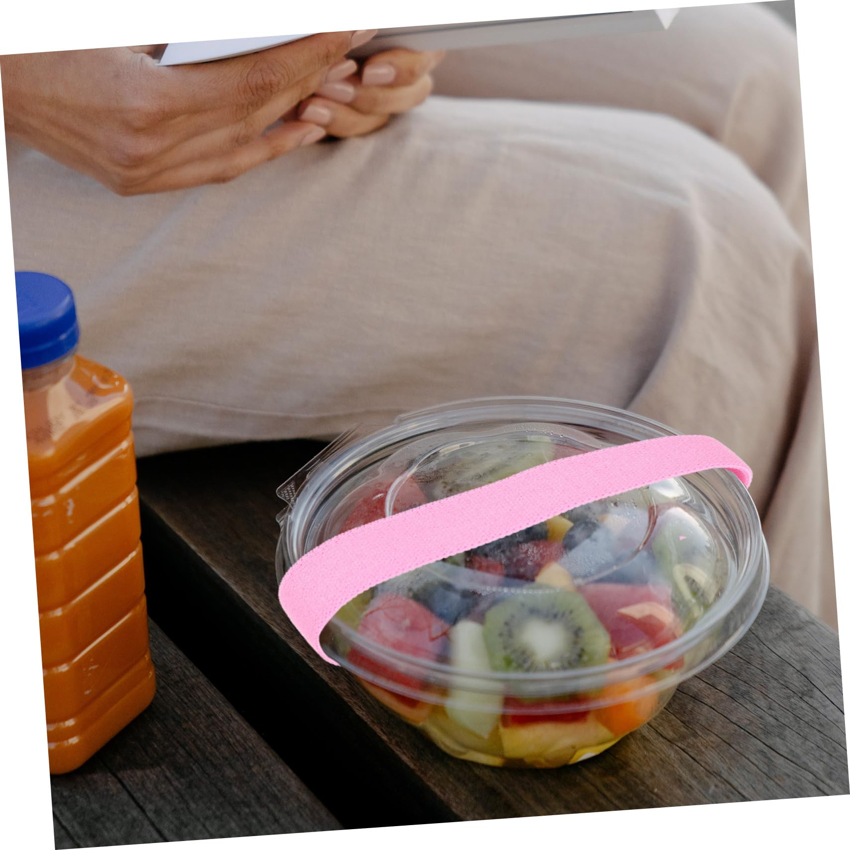 Amazon.co.jp: OUNONA 8個弁当用バンド 伸縮性のあるランチボックス