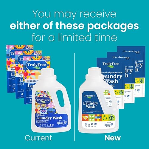 Miniatura 29 de Truly Free Detergente natural para ropa sensible Respetuoso con el medio ambiente, a base de plantas, seguro para ropa de bebé Polvo limpio
